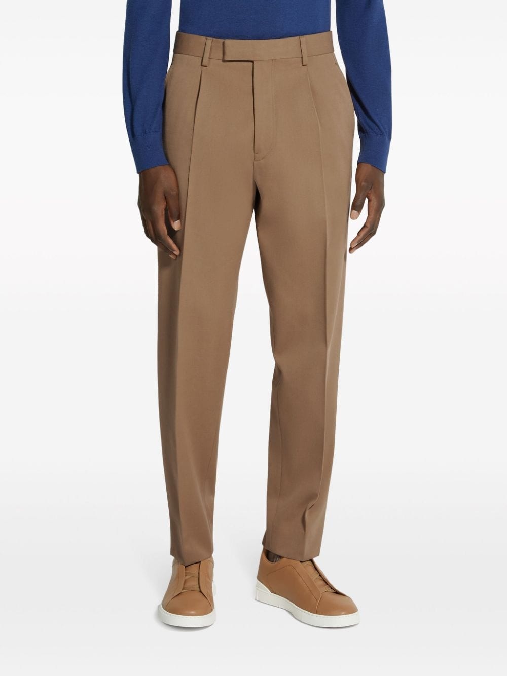 pleated tapered trousers - 2