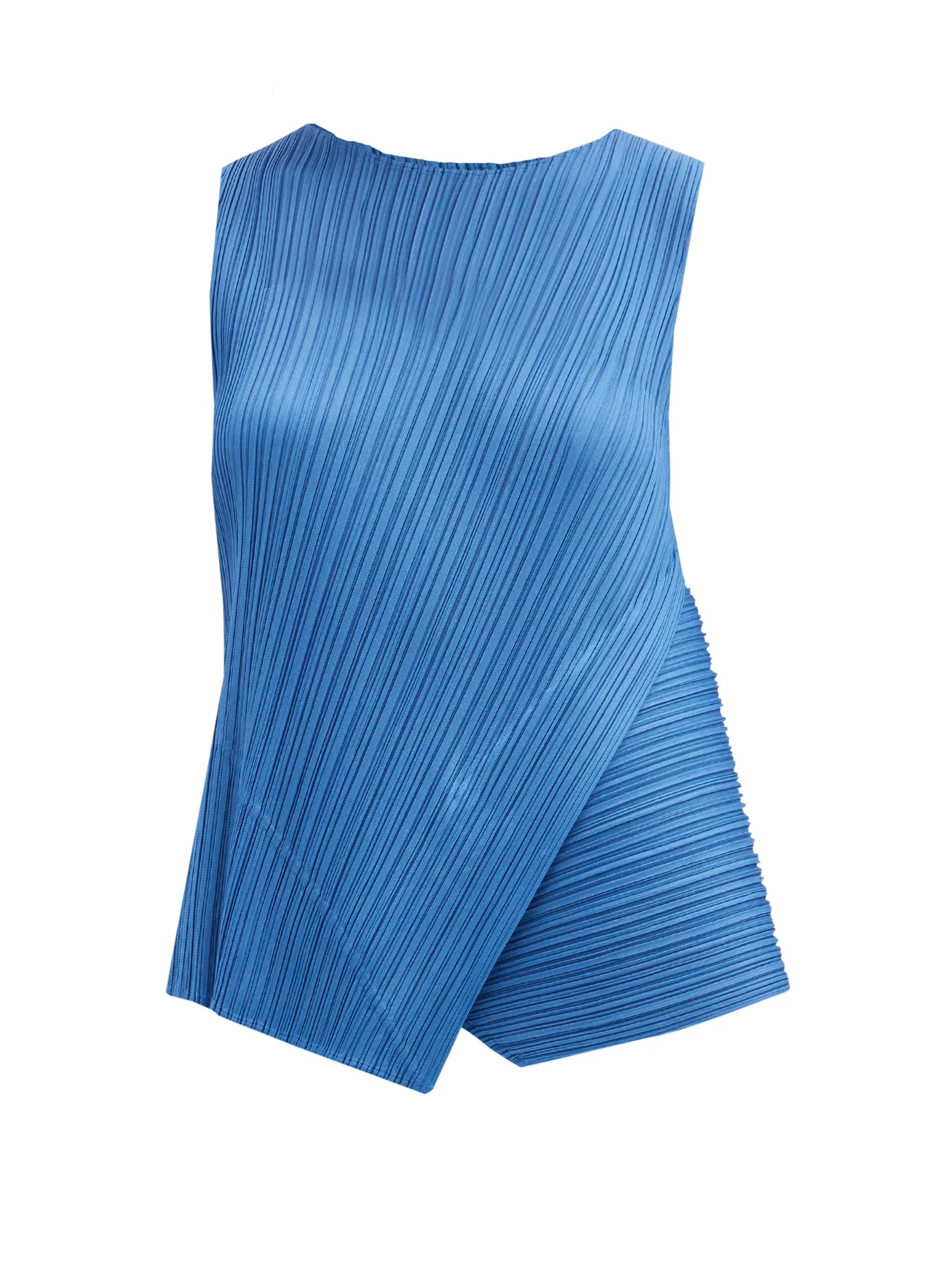 Asymmetric technical-pleated top - 1