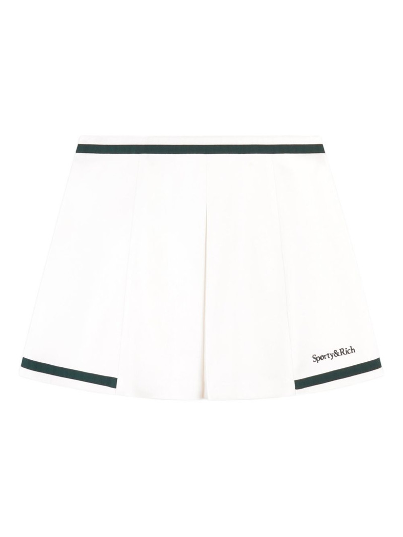 Mila striped pleated mini skirt 1