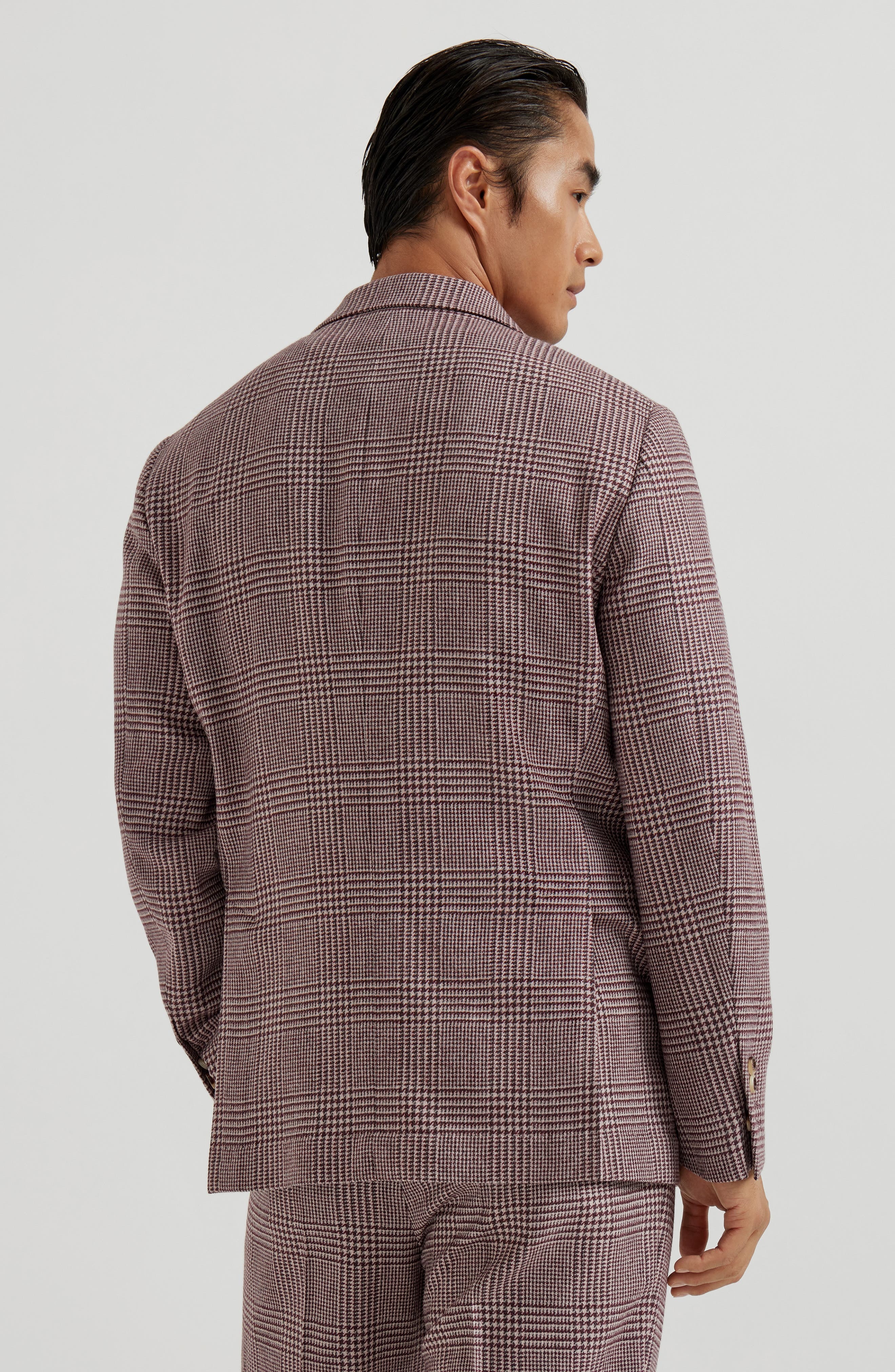 Brunello Cucinelli Deconstructed Cavallo blazer in Purple-Red at Nordstrom - 3