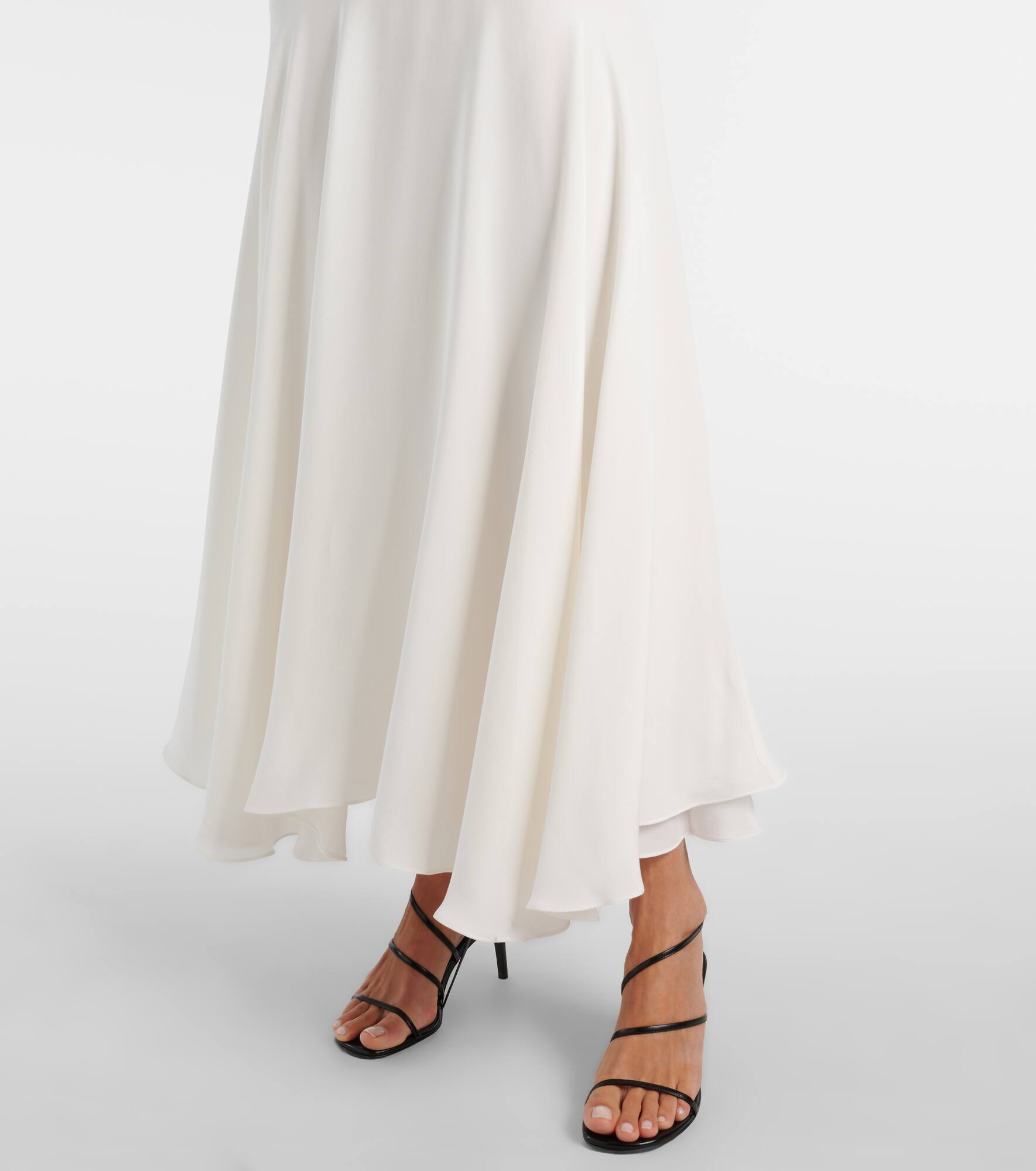 Silk crêpe maxi dress - 5