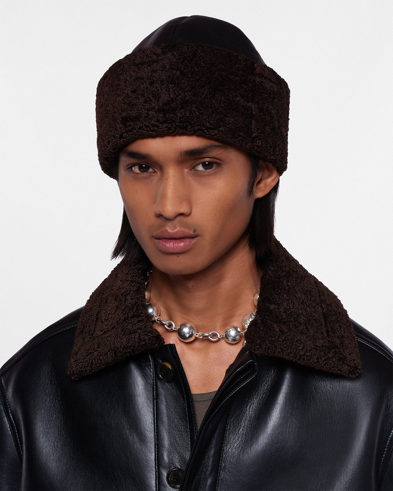 Nanushka Bonded Shearling Hat outlook