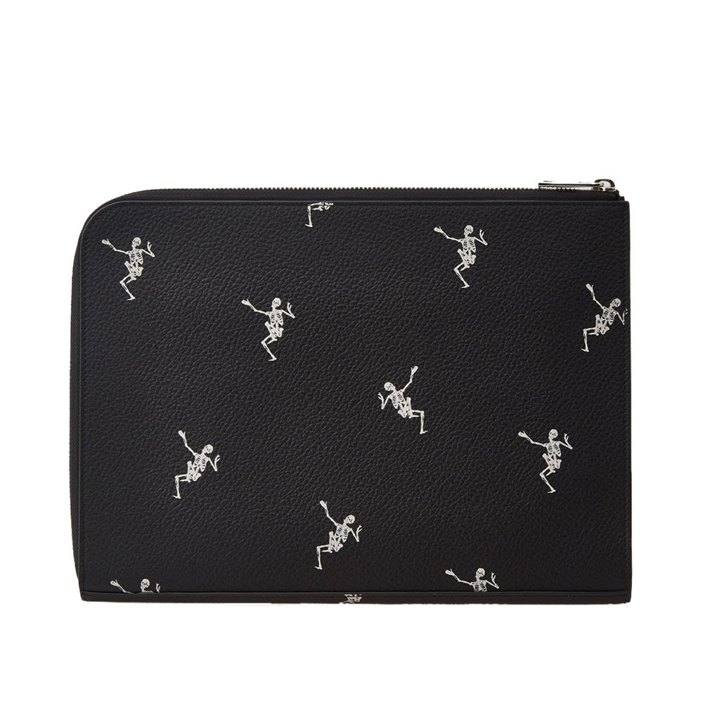 Alexander McQueen Dancing Skeleton Small Zip Pouch - 2