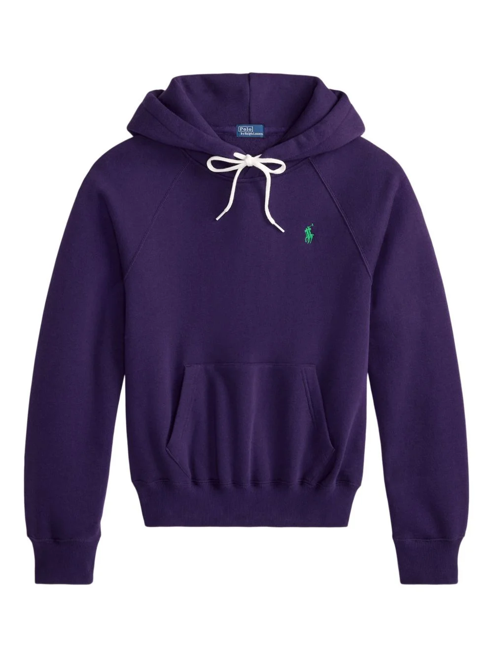 logo-embroidered drawstring hoodie - 1