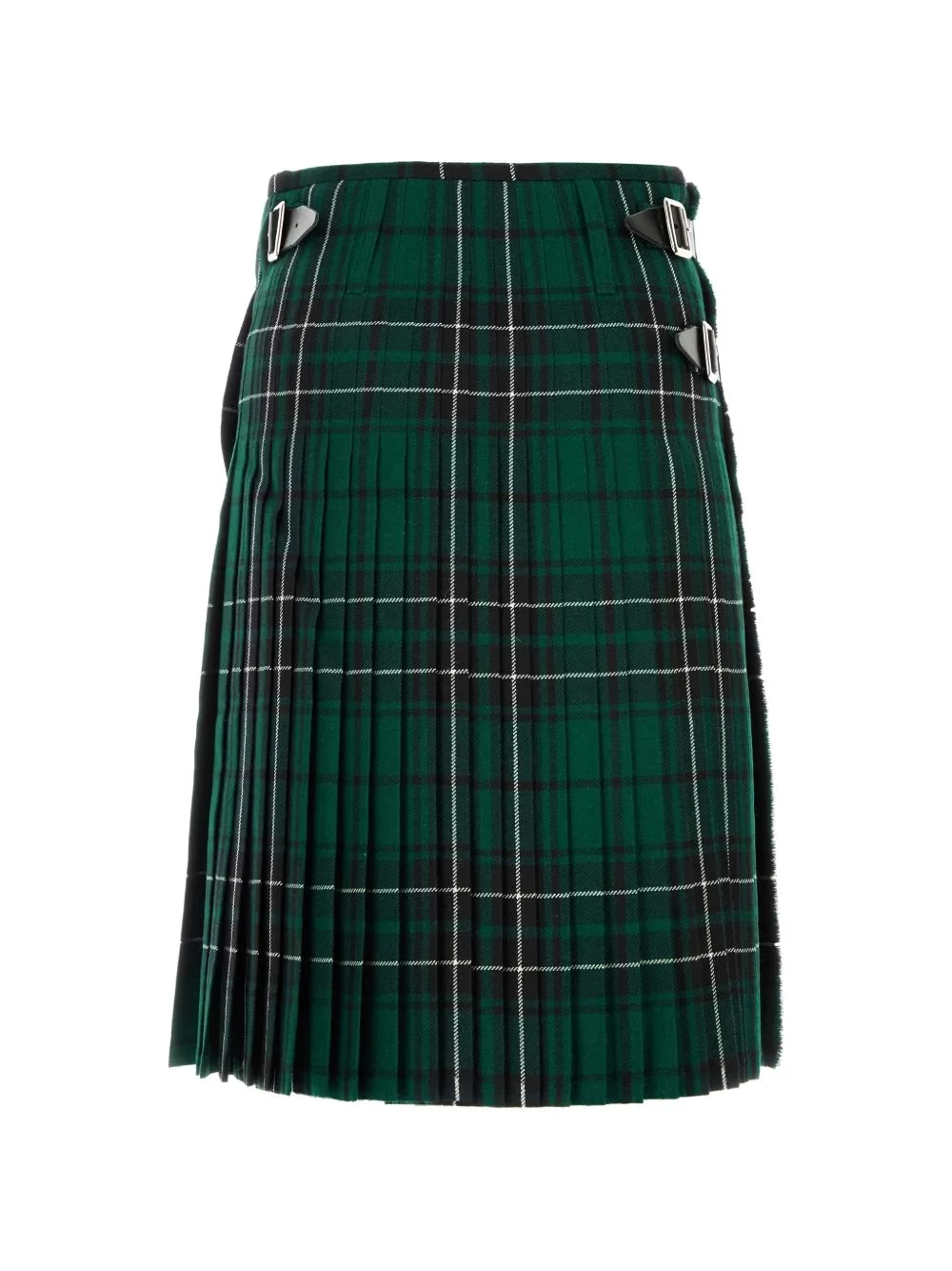 plaid-pattern skirt - 1