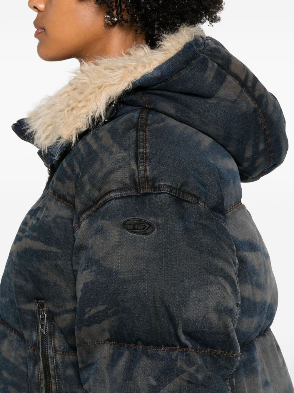 camouflage-pattern padded jacket - 5