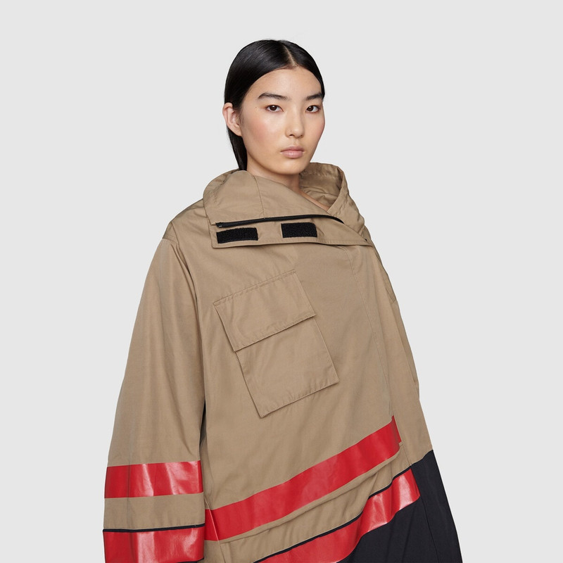 GUCCI The Hacker Project technical cotton coat outlook