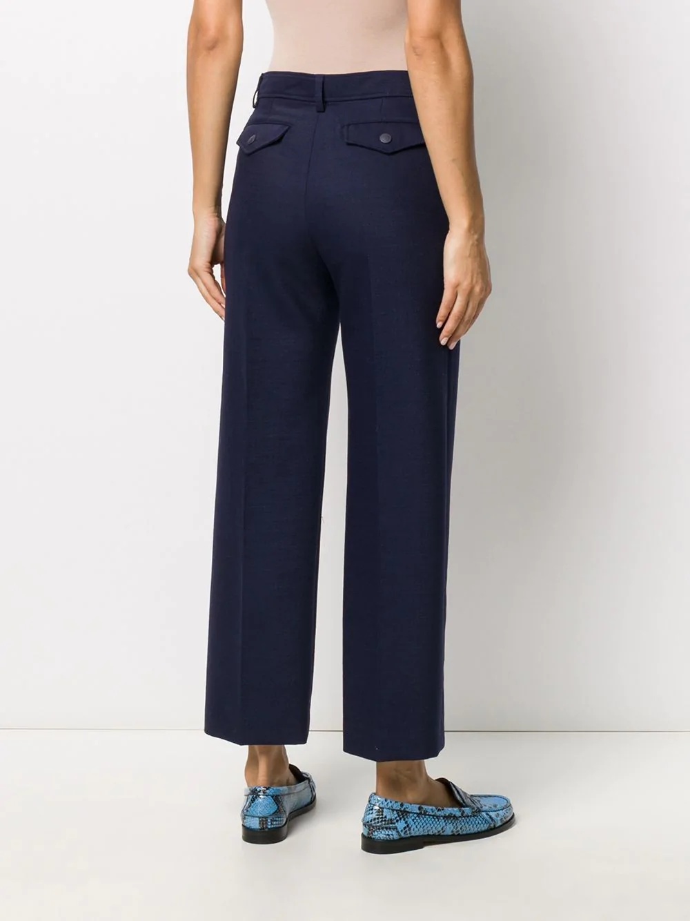 pleat-detail trousers - 4