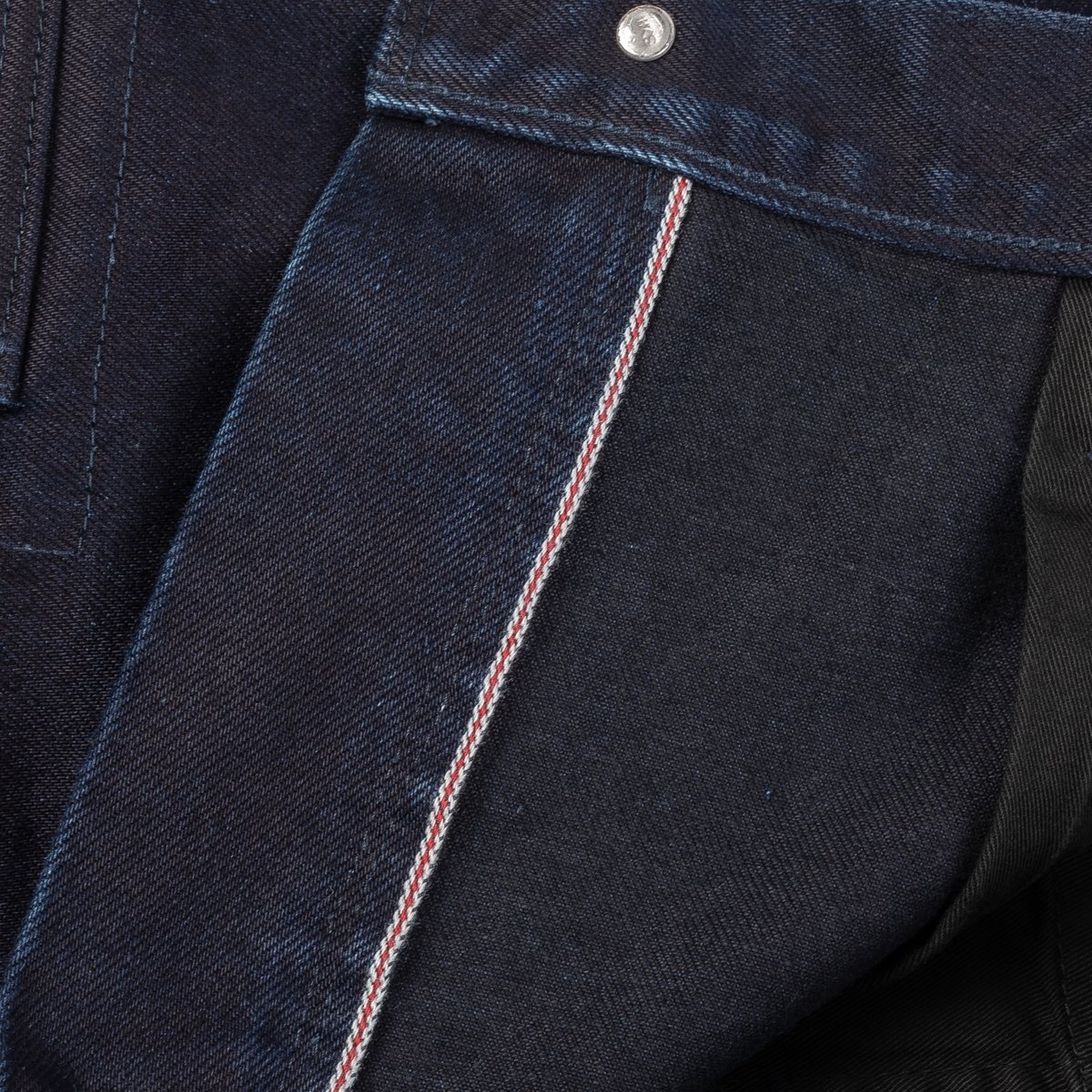 14oz Selvedge Denim Cargo Pants - Indigo/Black - 13