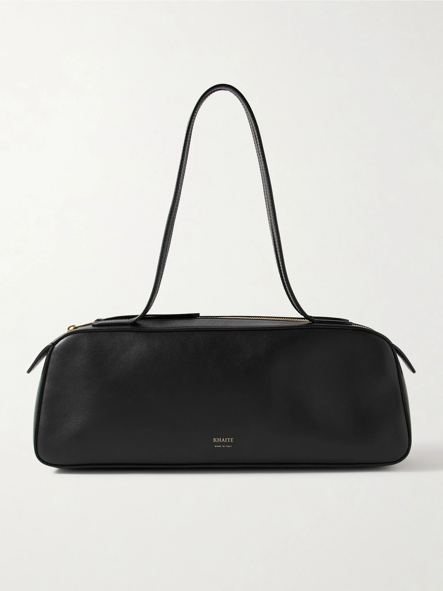 Simona leather shoulder bag Black - 1