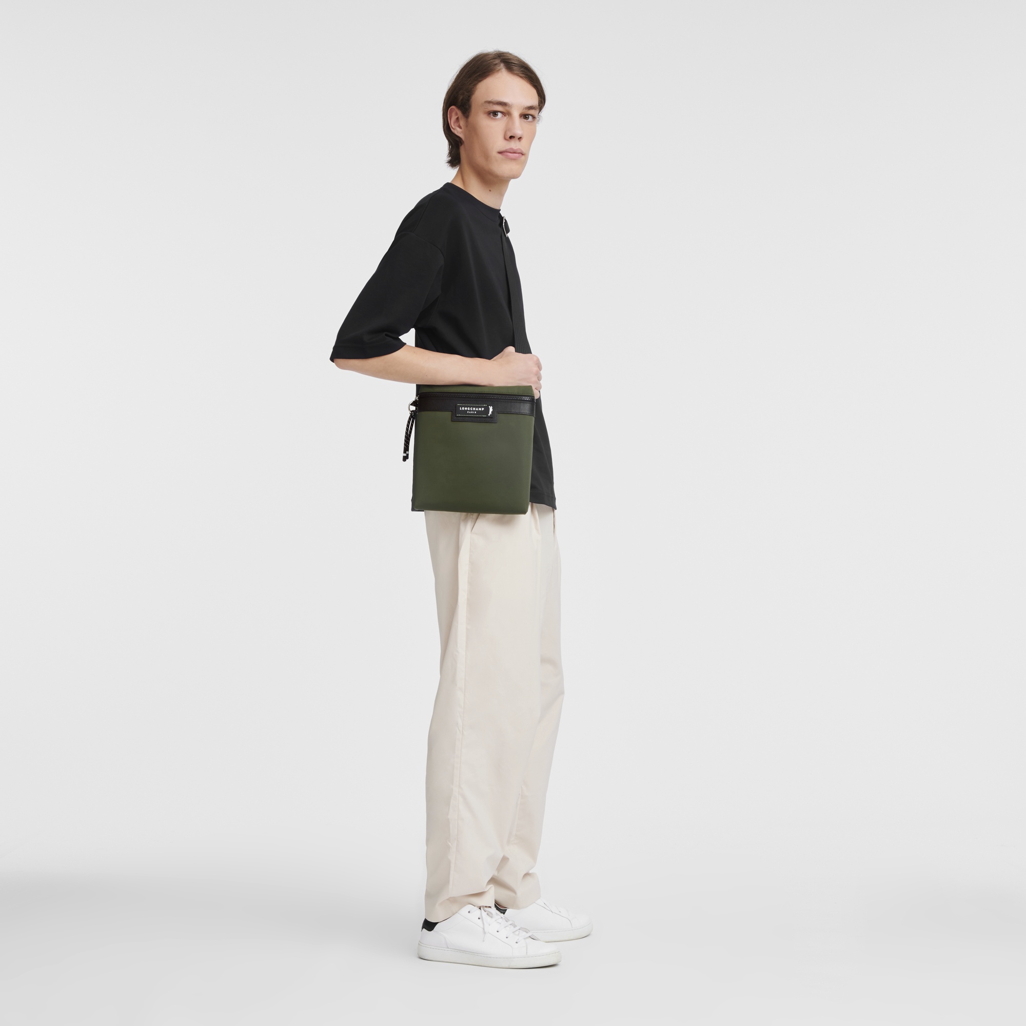 Le Pliage Energy S Crossbody bag Khaki - Recycled canvas - 2