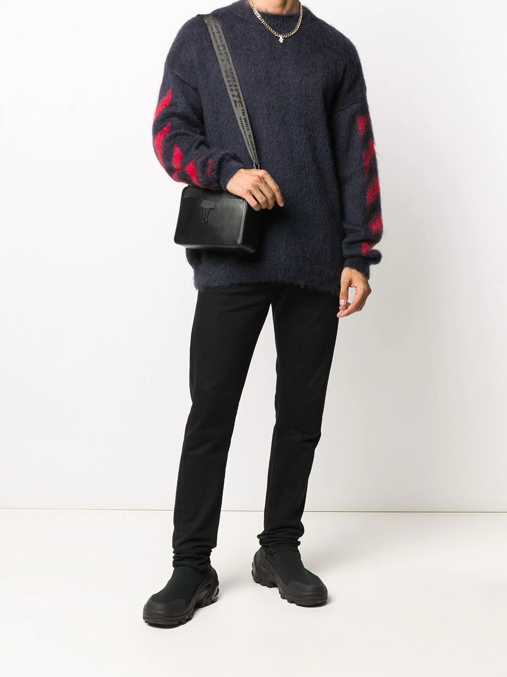 Diagonals crew-neck jumper - 2