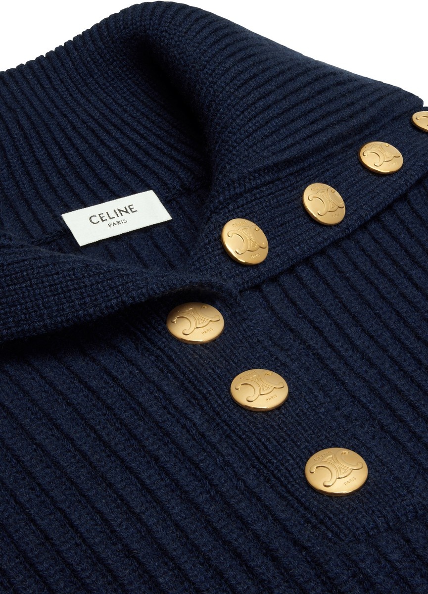 Vareuse sweater in ribbed wool and cashmere - 3