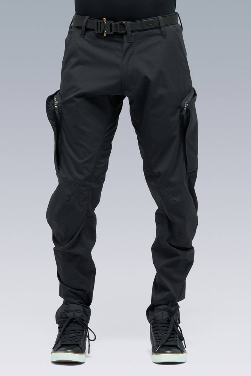 P10A-E Encapsulated Nylon Articulated Cargo Pant Black - 1