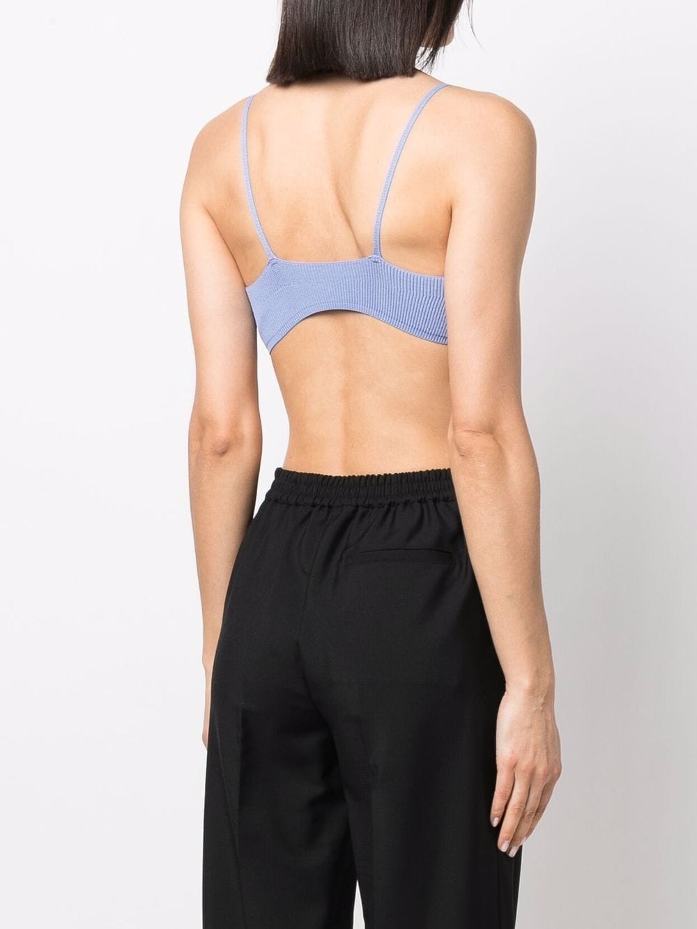 ribbed-knit bralette - 4