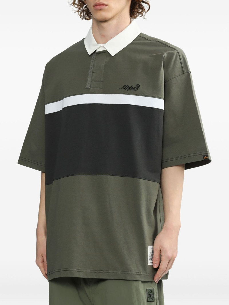 panelled rugby polo shirt 3