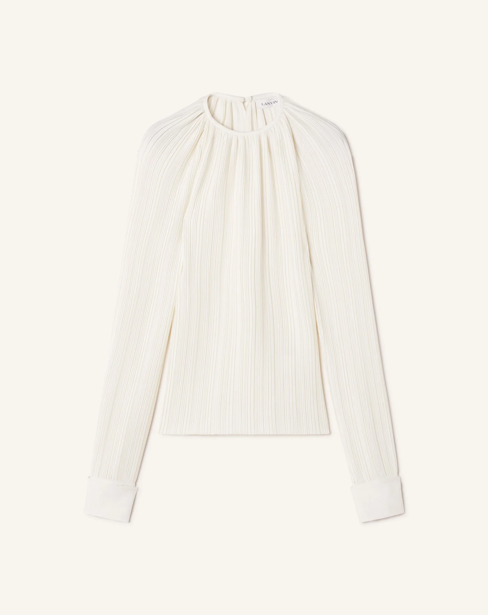 PLEATED CHARMEUSE TOP - 1