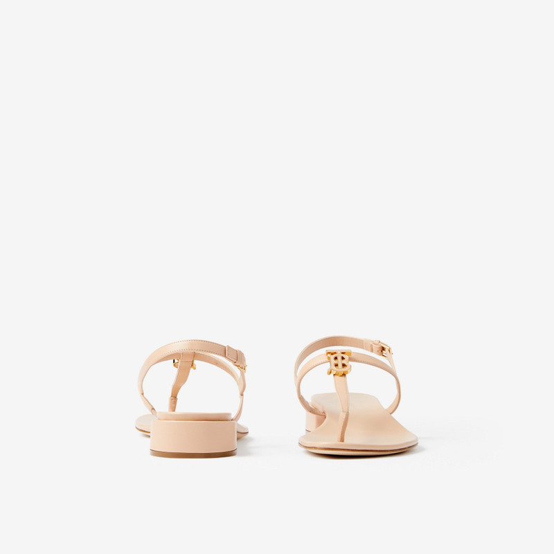 Monogram Motif Leather Sandals 4