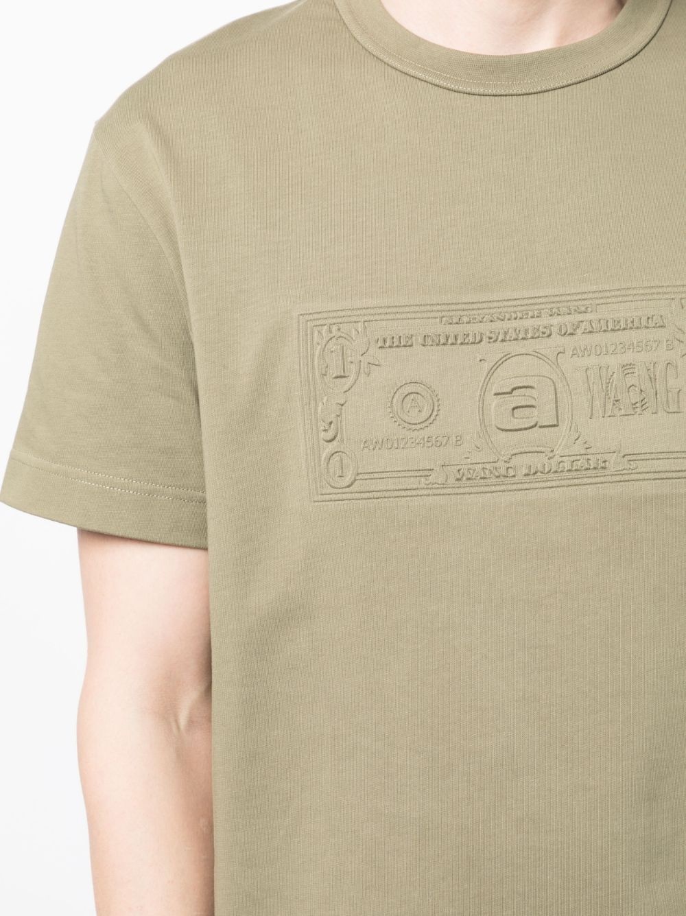 money-print short-sleeve T-shirt - 6