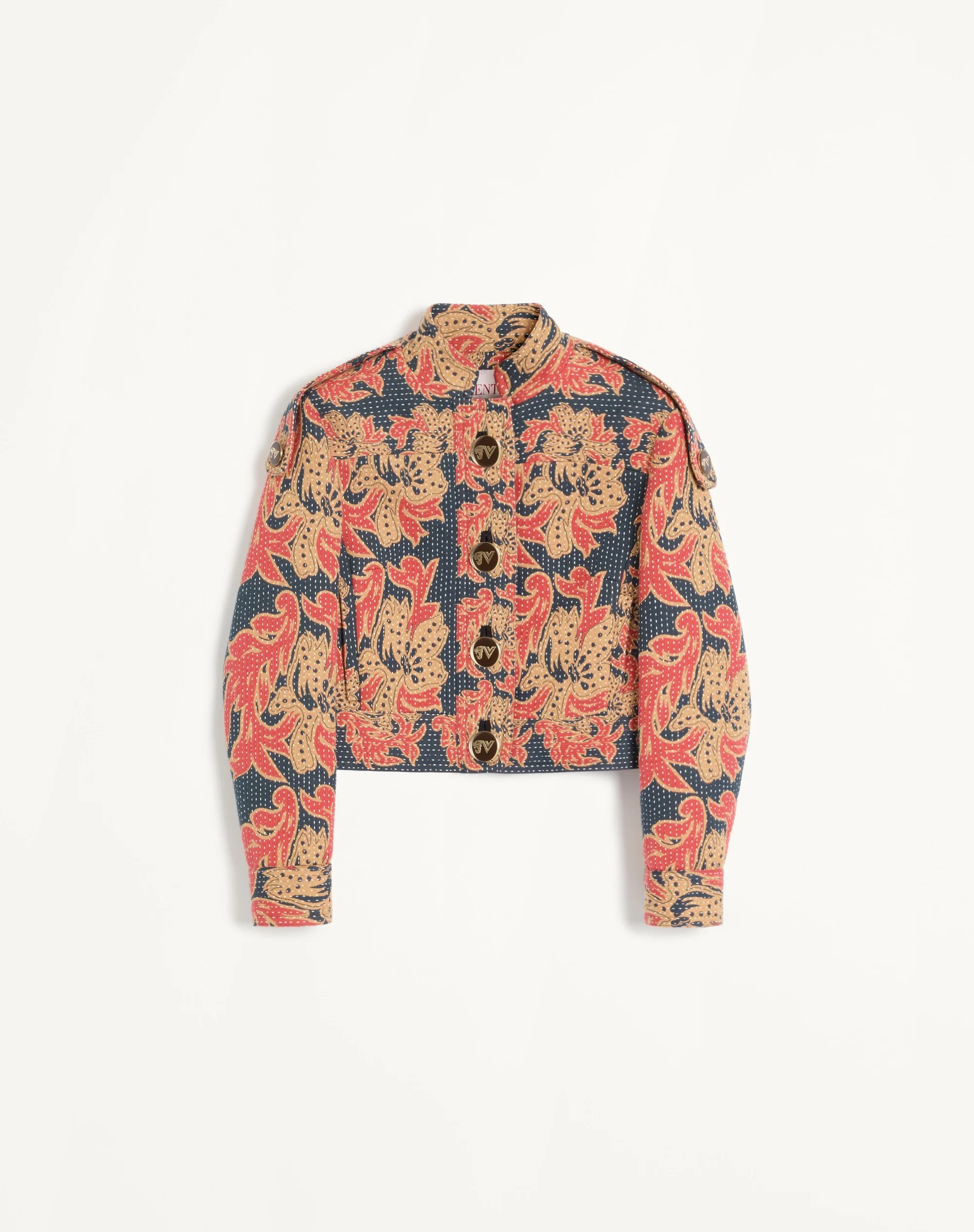 CABAN IN APRES L'HIVER QUILTED FLORAL JACQUARD - 1