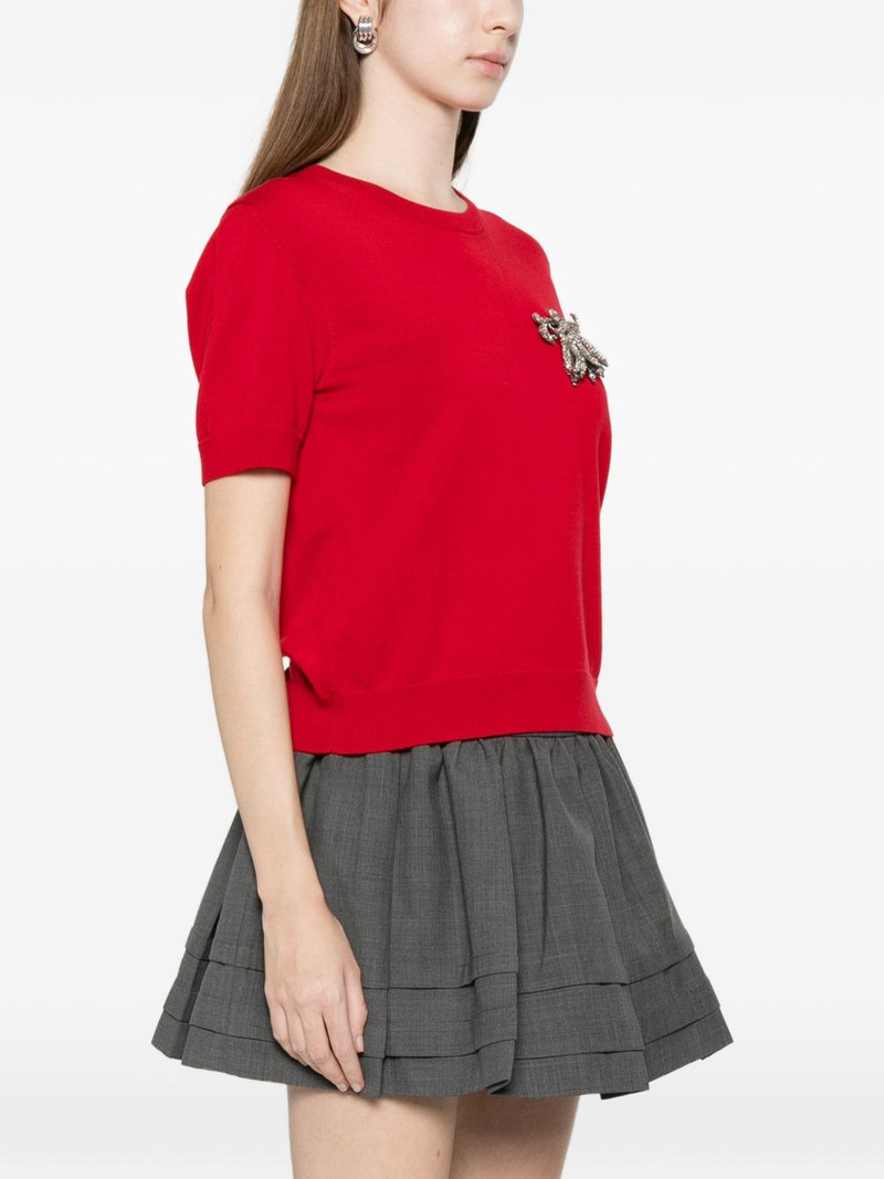 brooch-detail T-shirt 3