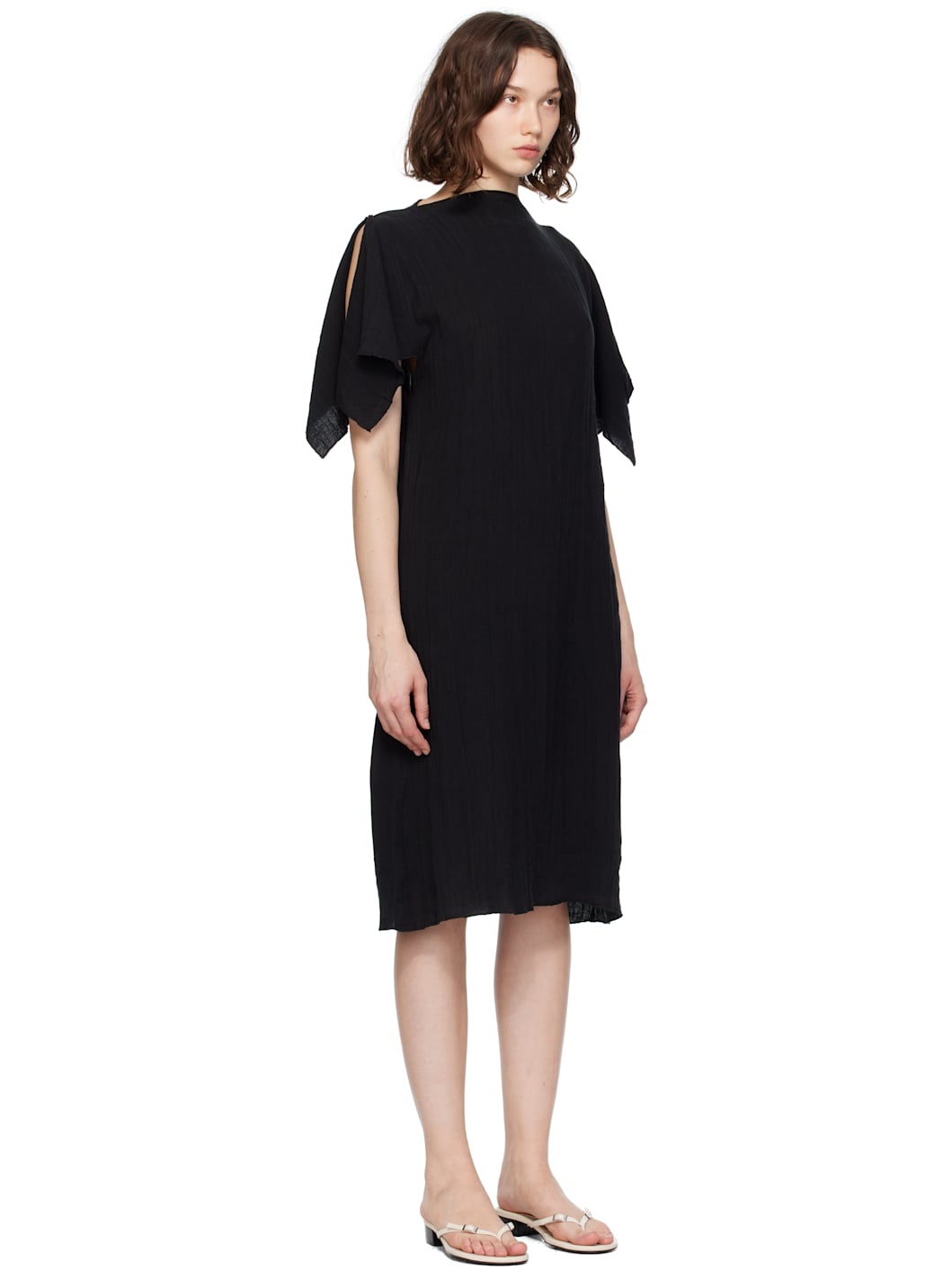 Black Folio Midi Dress - 2