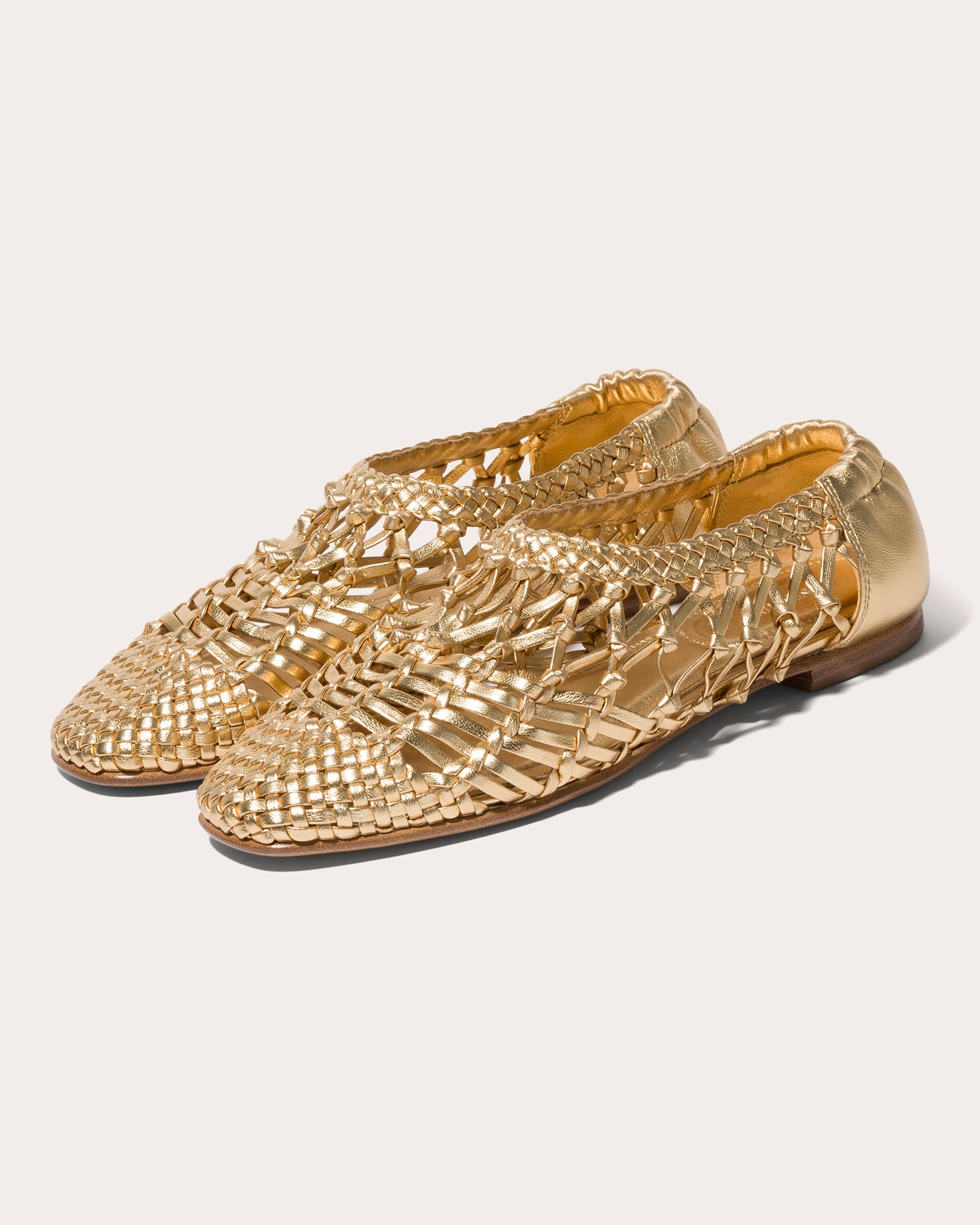 Eden Woven Metallic Leather Ballet Flat - 3