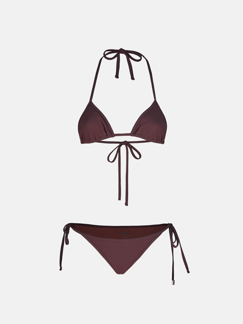 THE ATTICO DARK BROWN BIKINI outlook