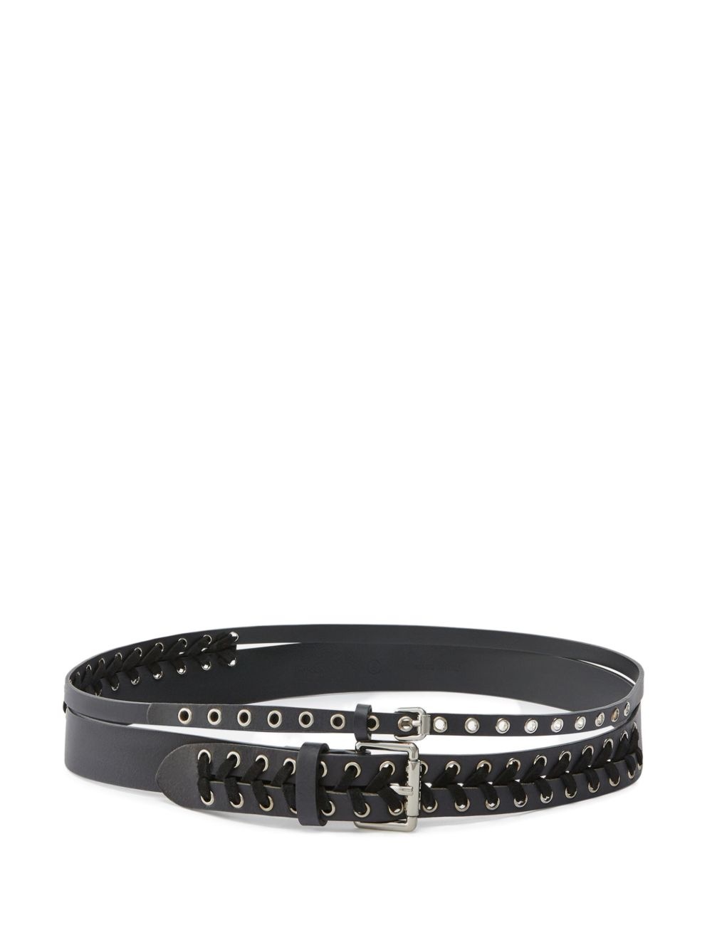 eyelet-detail belt - 1