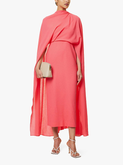 Roksanda Neolitsea cape wool midi dress outlook