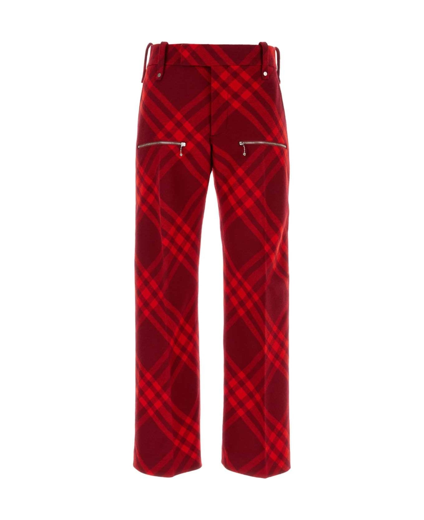 Embroidered Wool Pant - 1