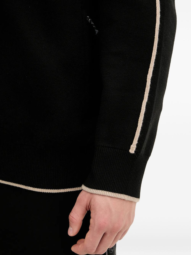 zip-up striped cardigan 4
