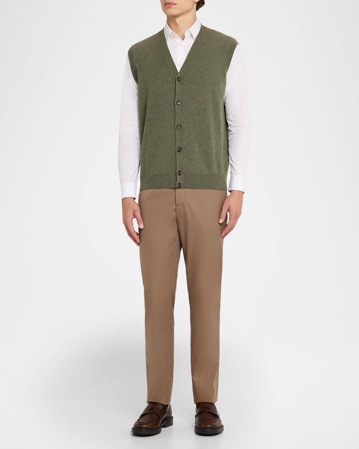 Men's Baby Cashmere Knit Classic-Fit Vest - 2