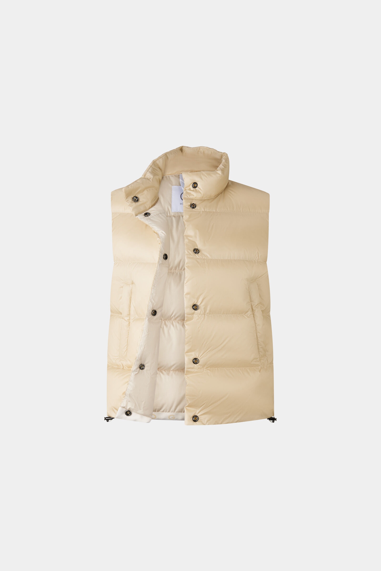 Orely lightweight down vest in Beige - 7