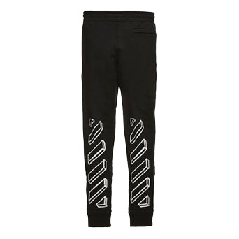 Off-White 3D Graphic Tapered Track Diag Marker Arrows Pants Black/White OMCH008E181920241001 - 2