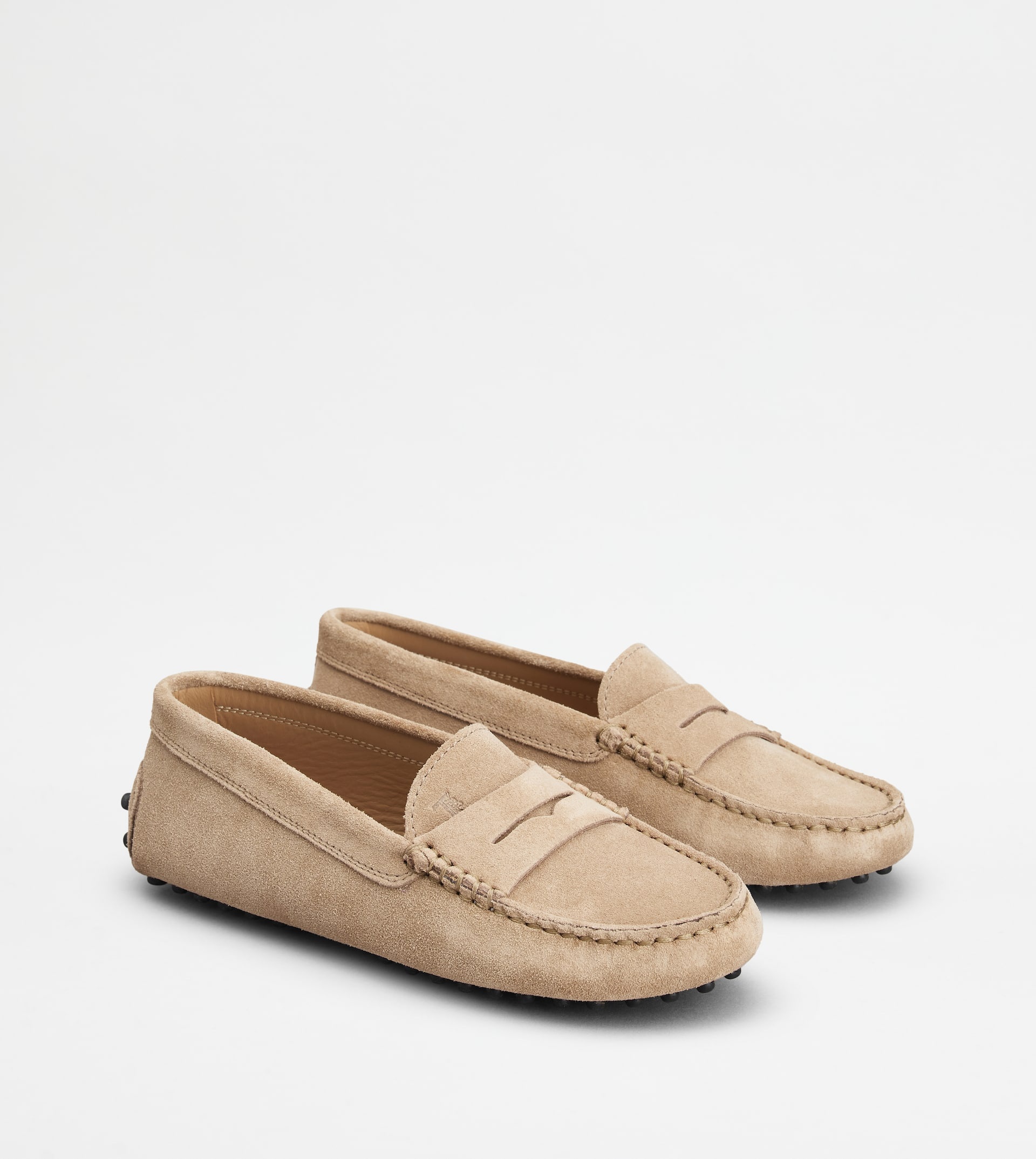 JUNIOR GOMMINO DRIVING SHOES IN SUEDE - BROWN - 3