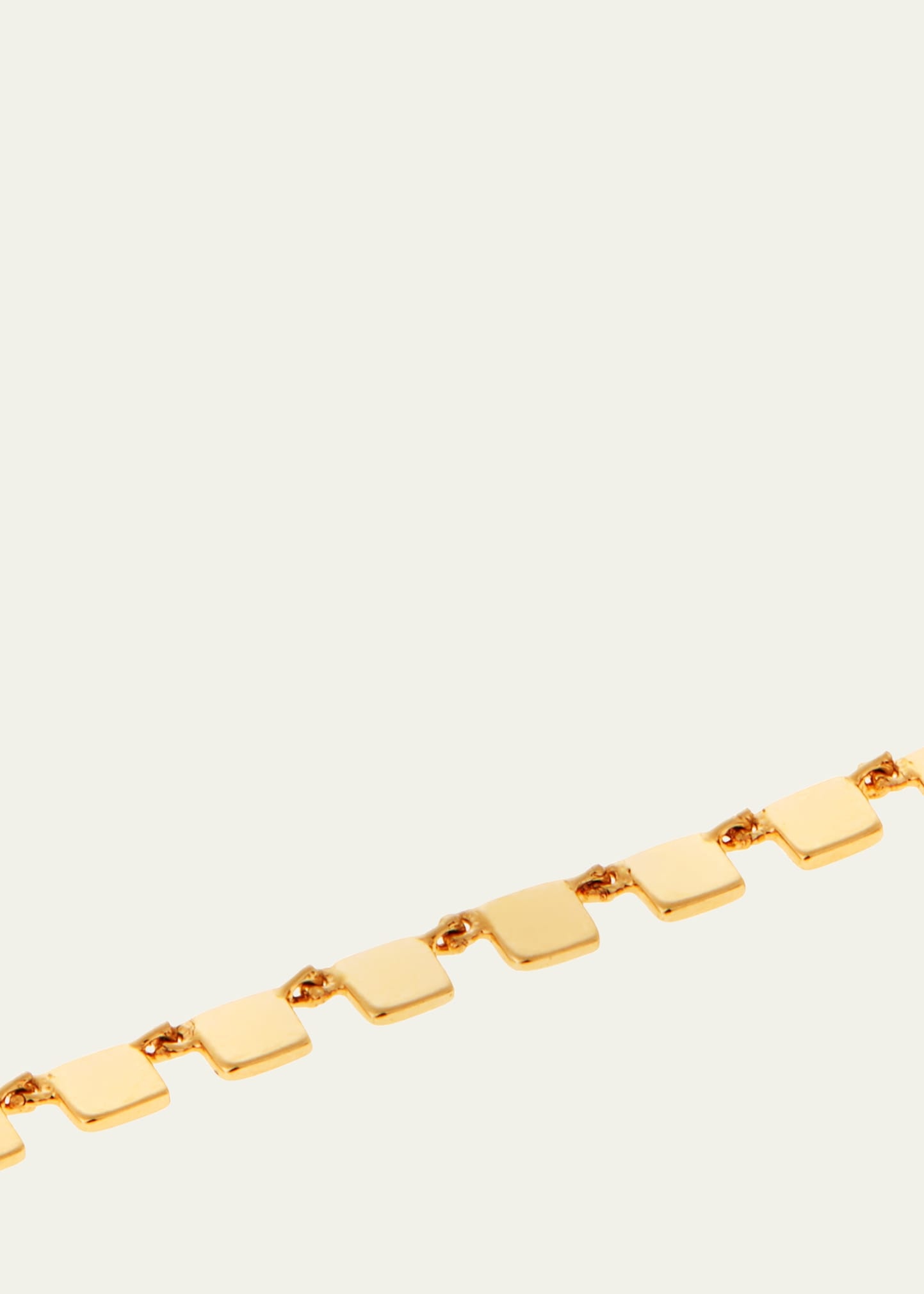 18K Yellow Gold Mini Tile Necklace, 17"L - 3