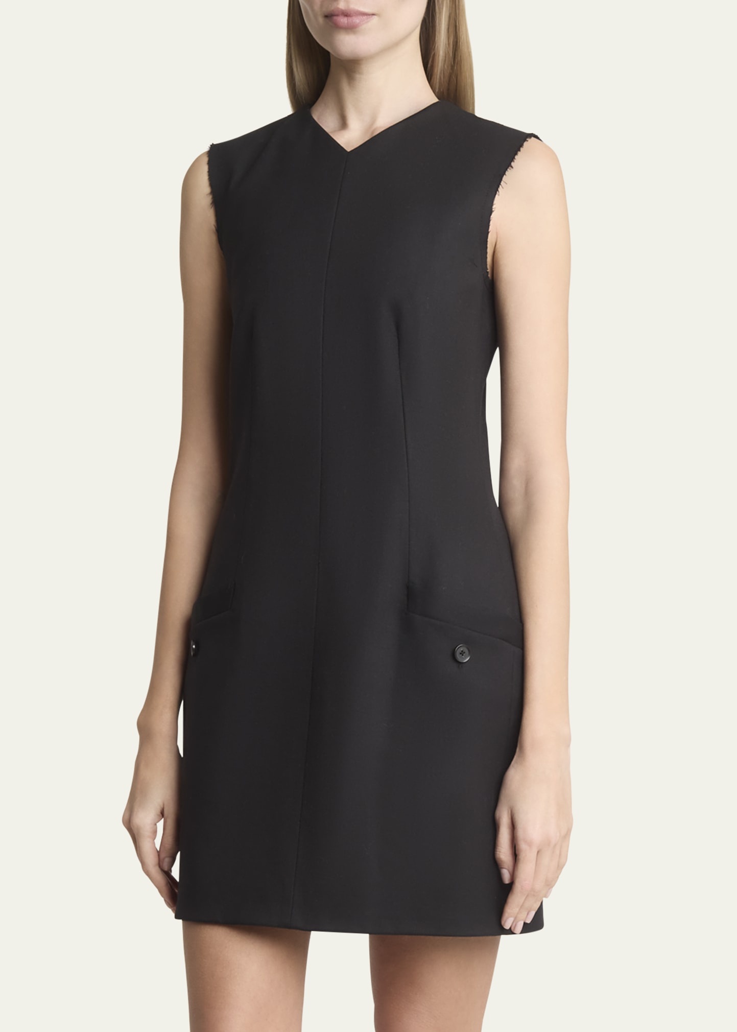 Skyler Wool Twill Suiting Mini Dress - 4