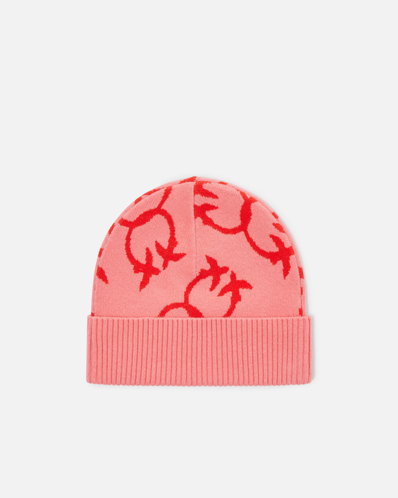 PINKO MONOGRAM JACQUARD BEANIE outlook