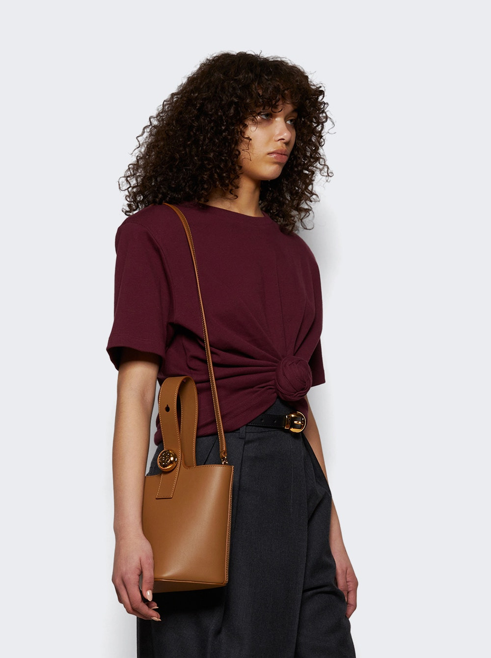 Mini Pebble Bucket Bag Oak - 2