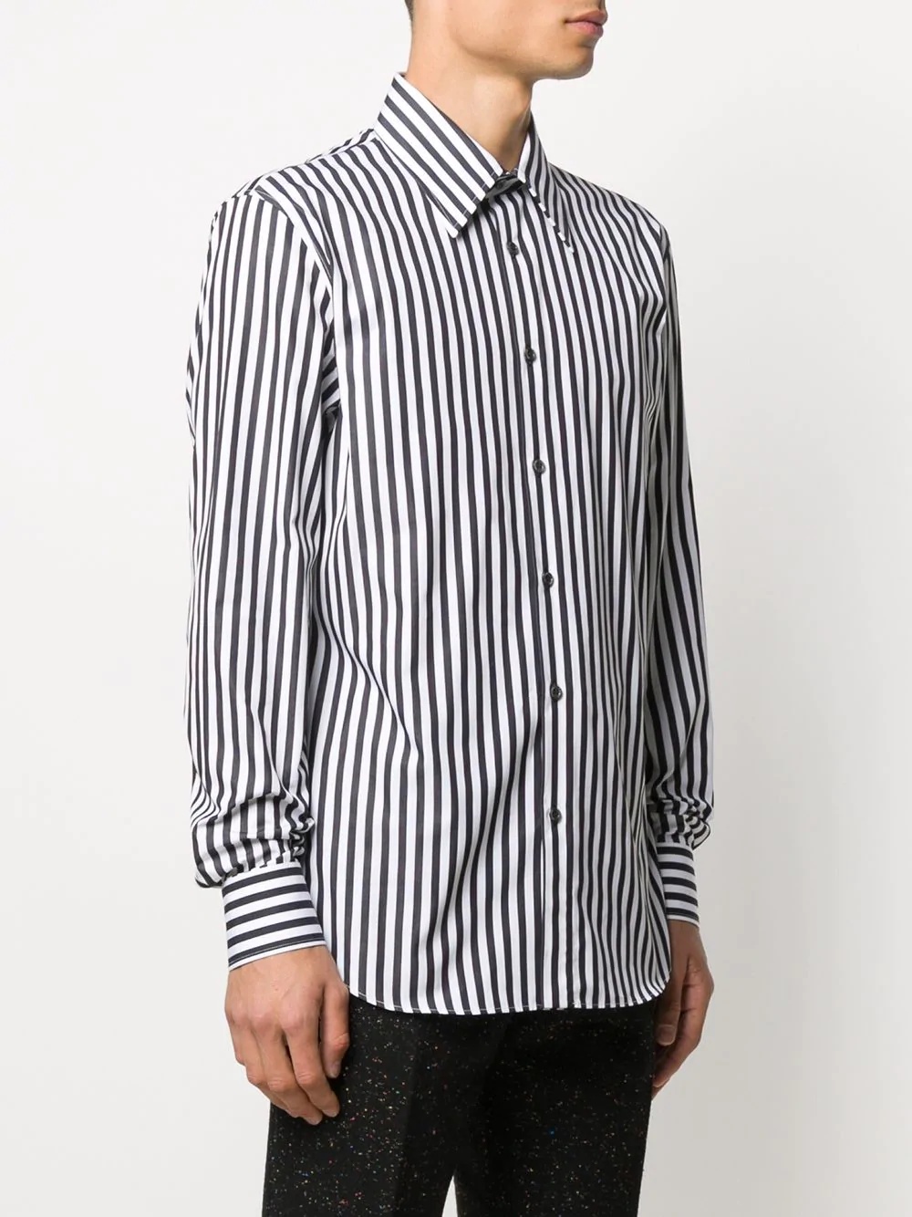 vertical-stripe shirt - 3