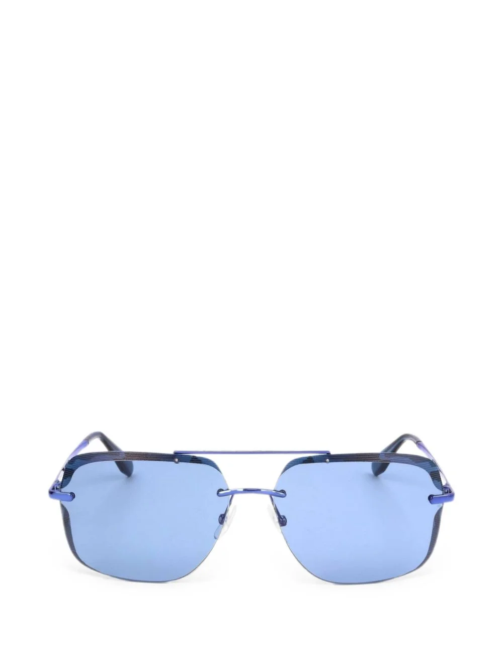 geometric-frame sunglasses - 1