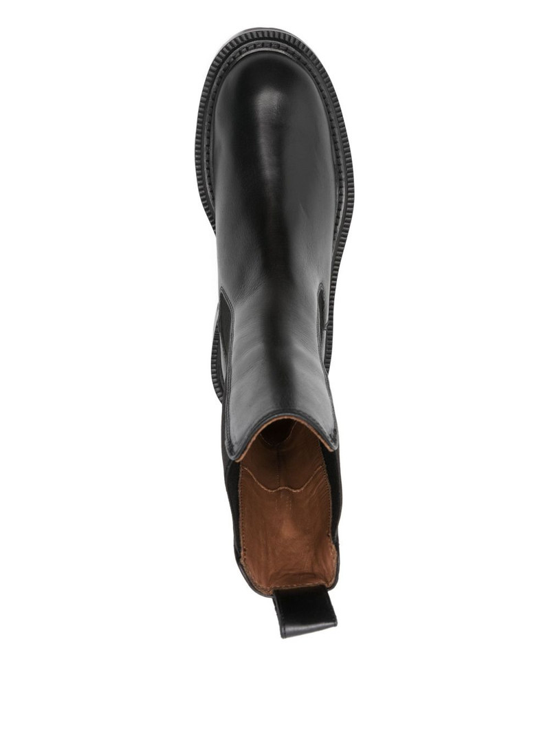 40mm elastic-panelled round -toe boots 4