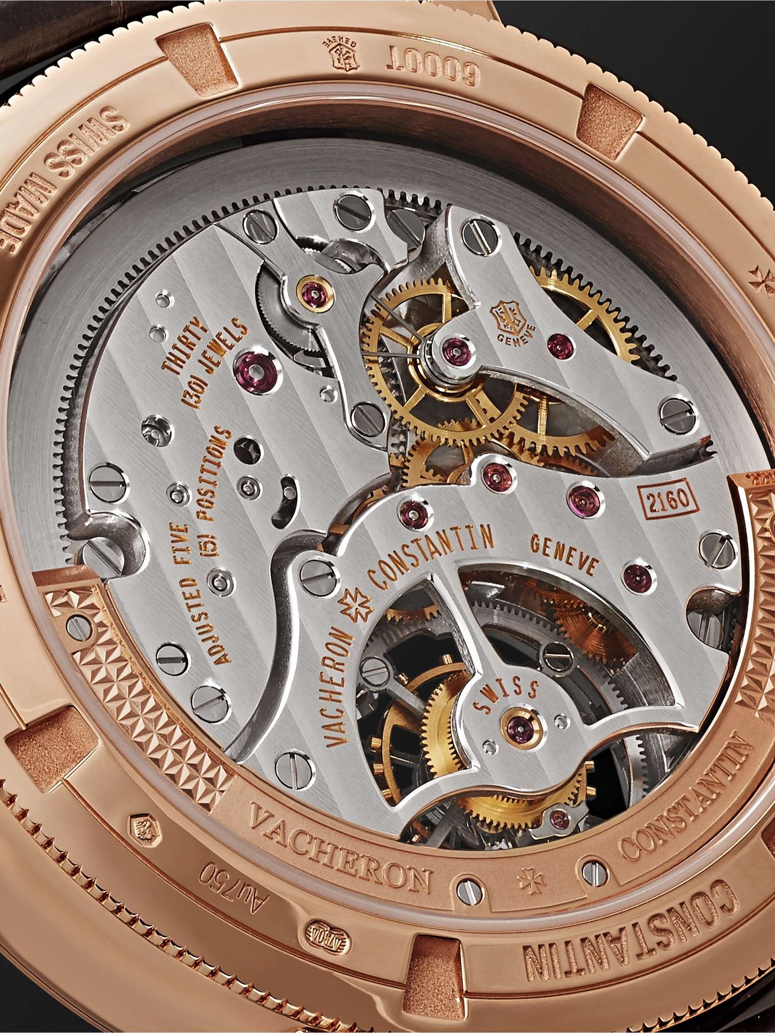 Traditionnelle Tourbillon Automatic 41mm 18-Karat Pink Gold and Alligator Watch, Ref. No. 6000T/000R - 7