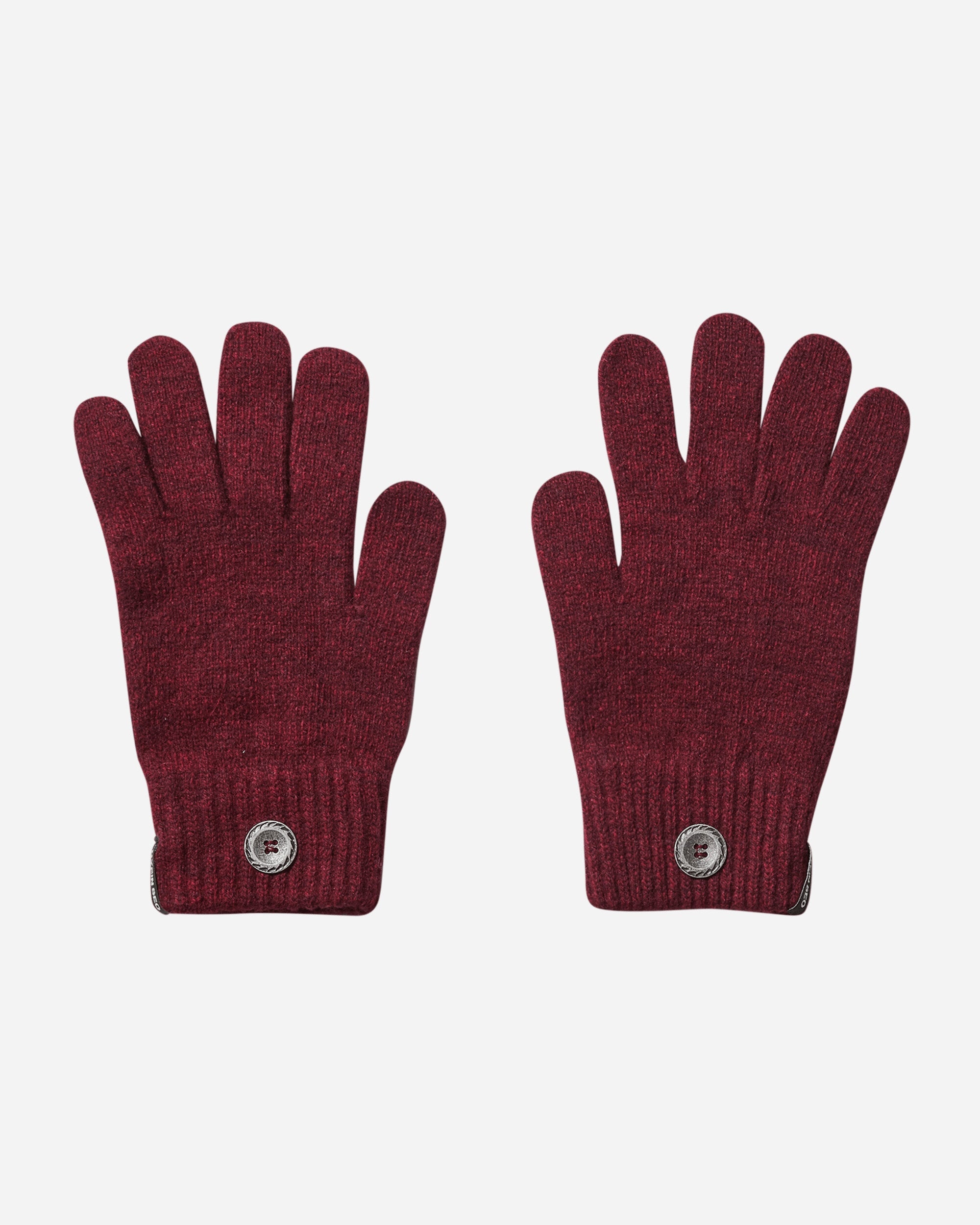 Women's Troyer Knit Sweater with Gloves Burgundy - 3