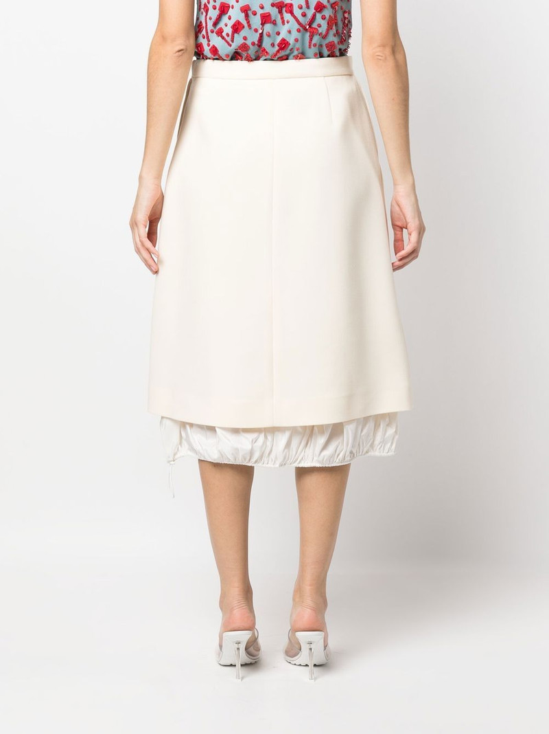 double-faced wool midi skirt 4