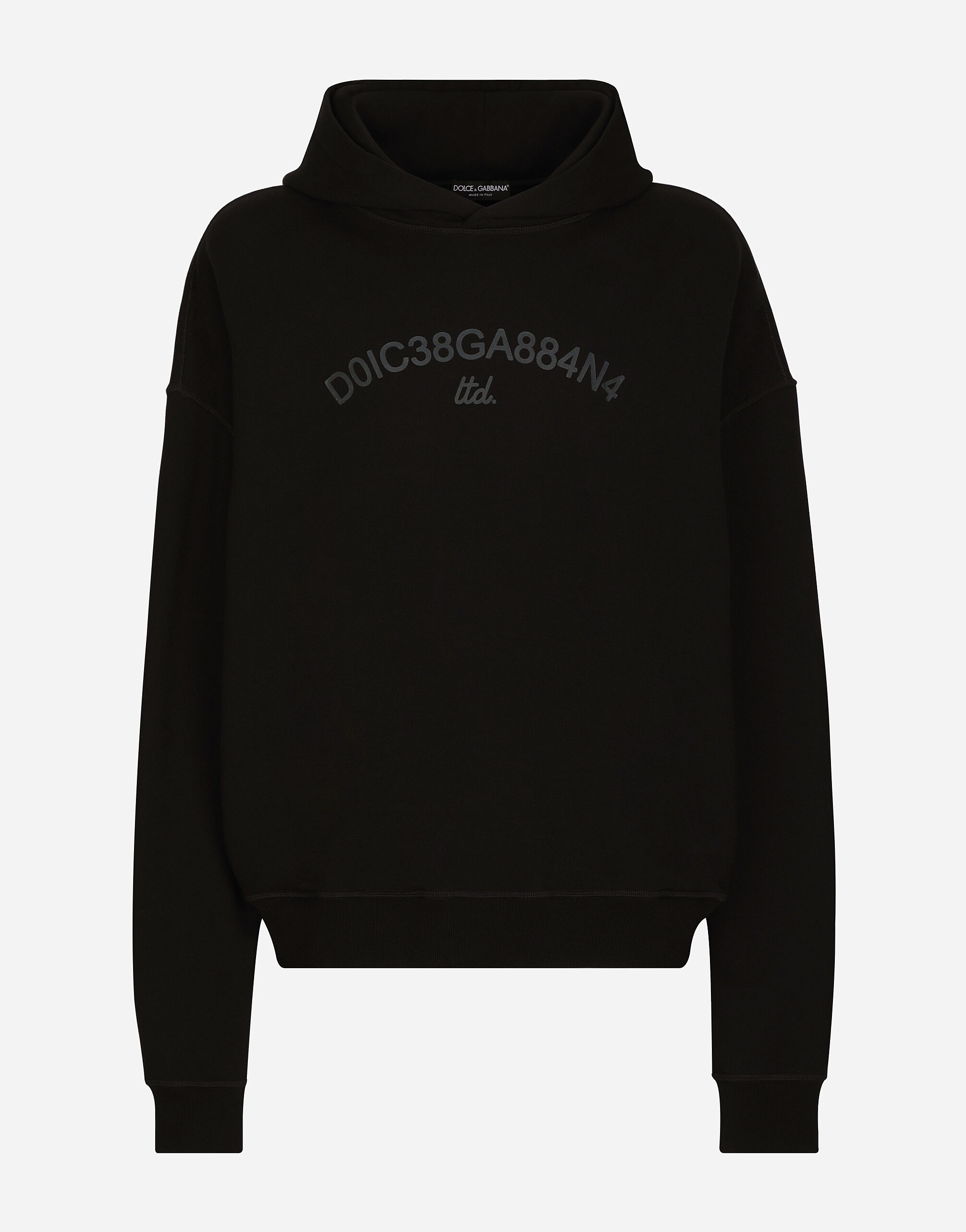 Hoodie with Dolce&Gabbana logo print - 1