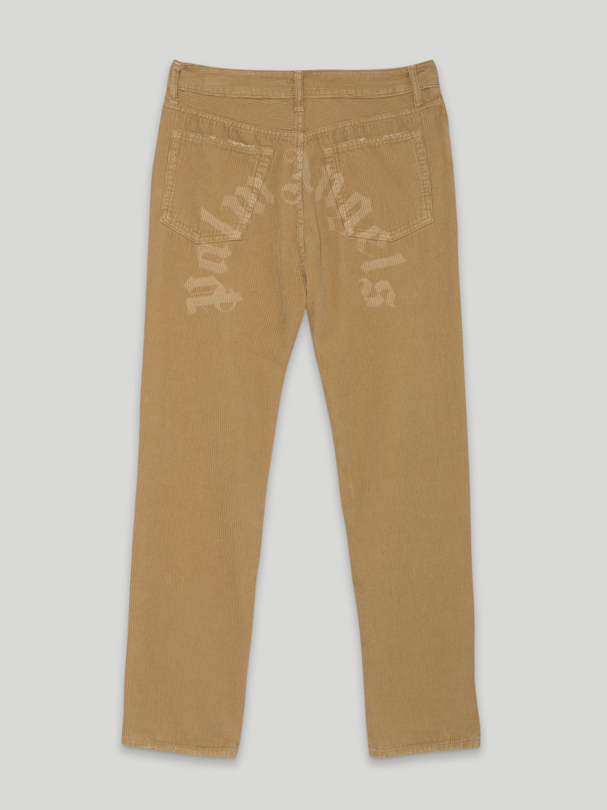 CURVED LOGO CORDUROY PANTS - 9