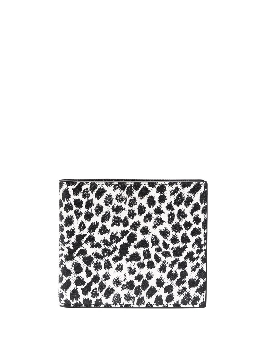 leopard-print leather wallet - 1