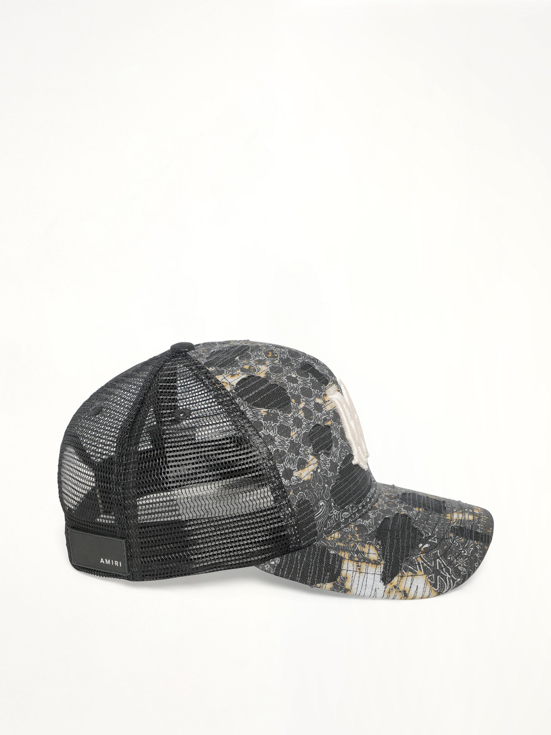 Bandana Repair Trucker Hat in Black - 2